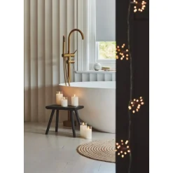LED Glass Candles, Set Of 3