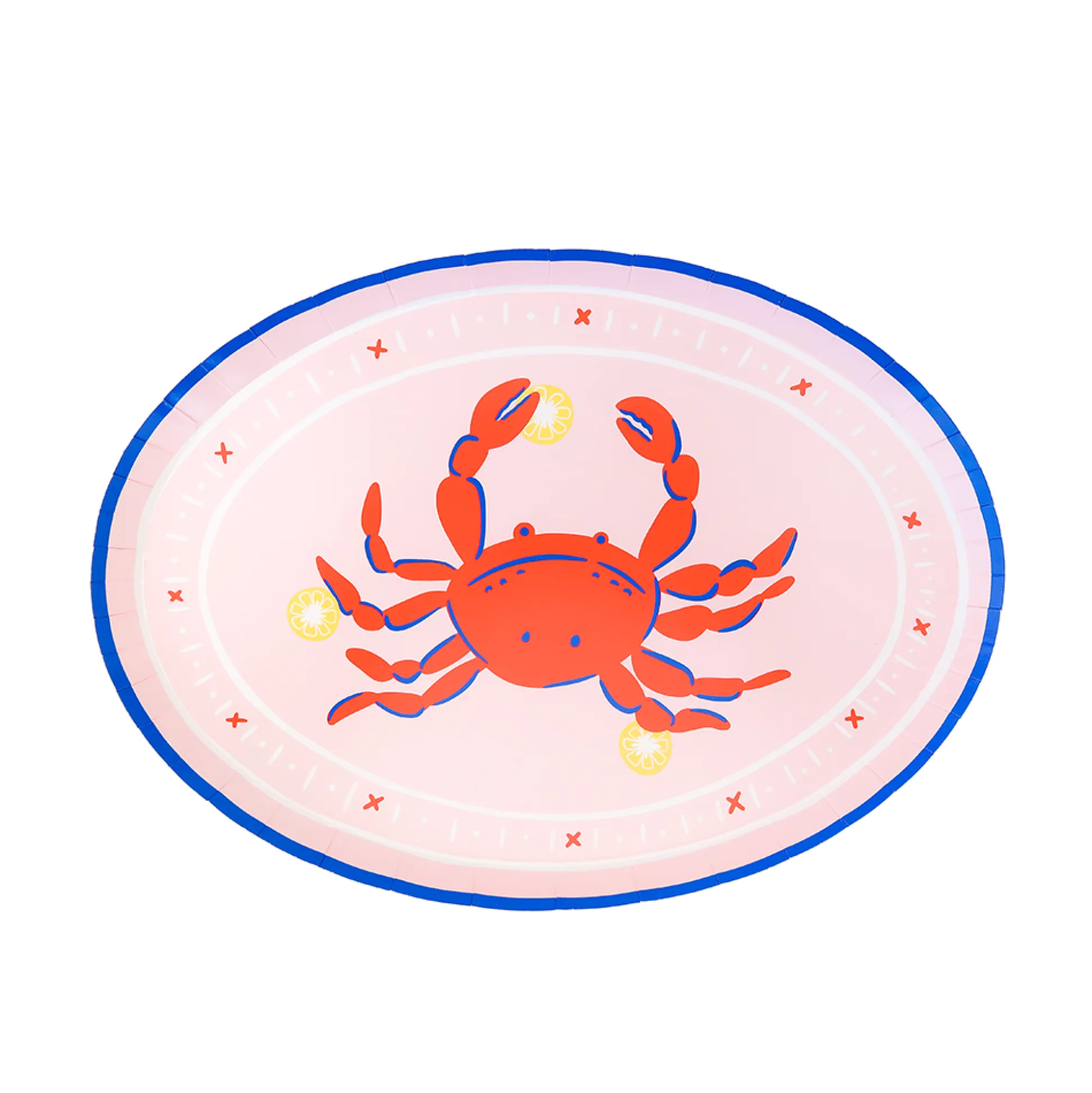 Le Dinner Crab Platter Plates, Set of 8
