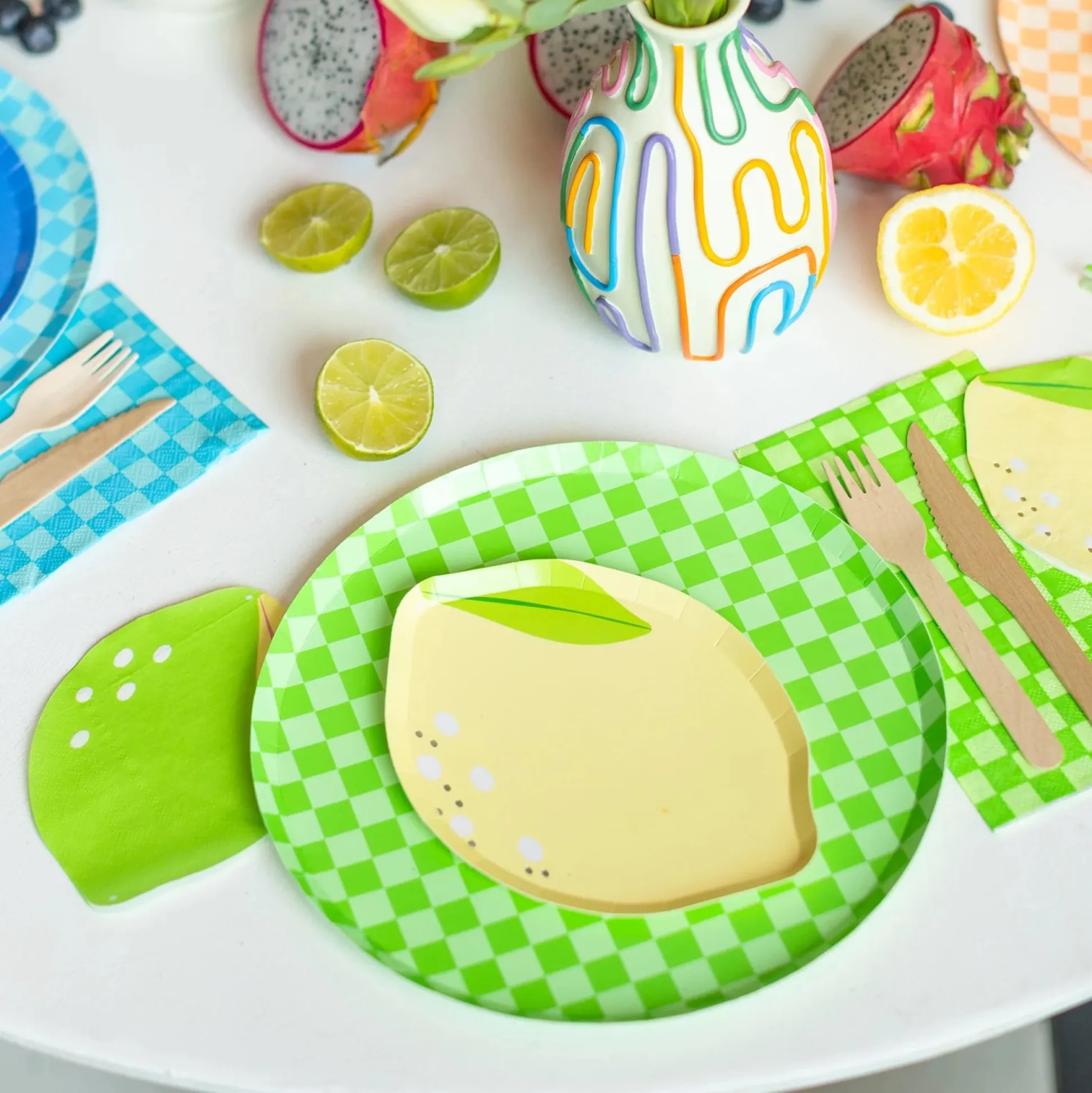 Le Dinner Lime Cocktail Napkins, Pack of 20