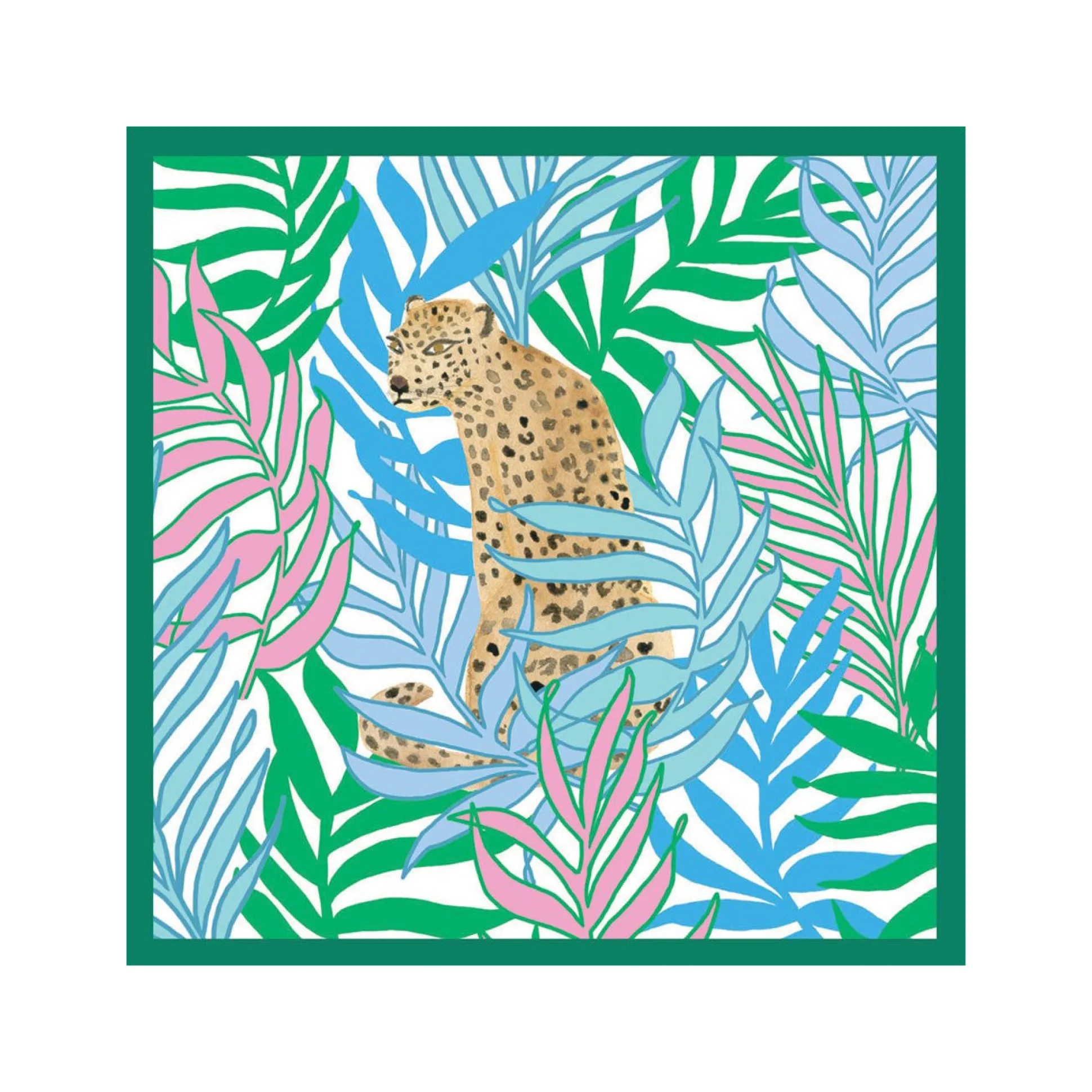Leopard Jungle Paper Cocktail Napkin, Pack of 20