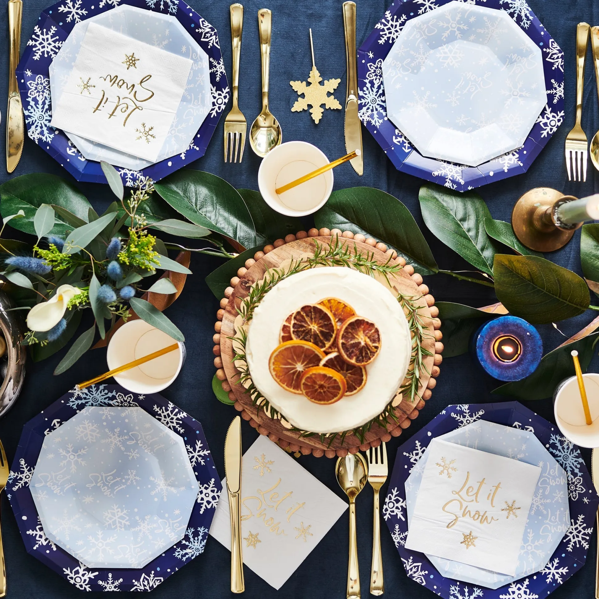Let It Snow Large Plates (10 per pack)