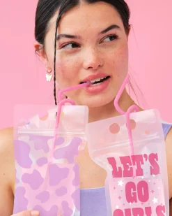 Let'S Go Girls Sippers Drink Pouches, Pack Of 16