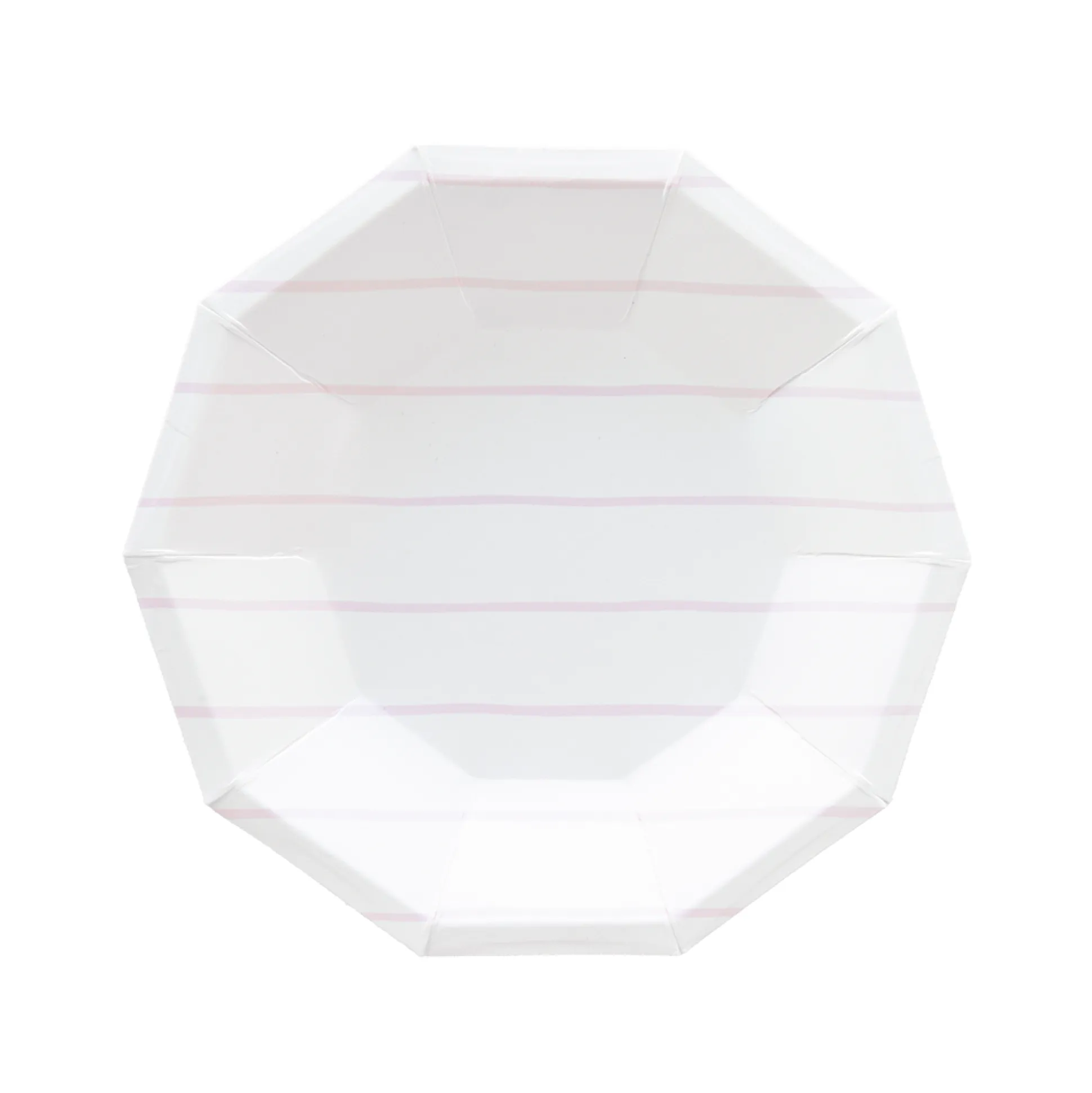 Lilac Frenchie Striped Small Plates, Pack of 8