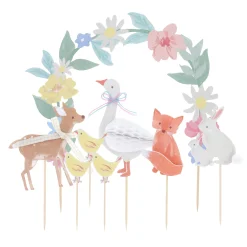 Little Animals Cake Toppers (x 8)