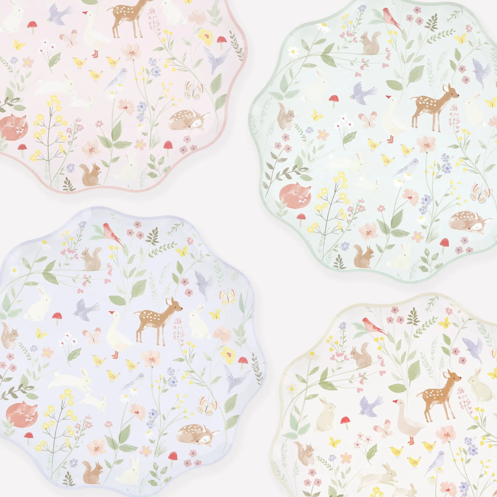 Little Animals Dinner Plates (x 8)
