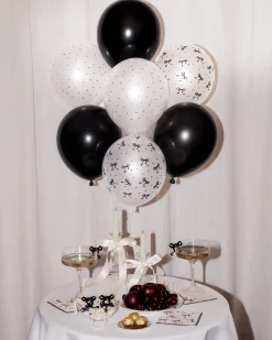 Little Black Bow Pack - 24 latex balloons