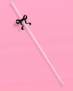 Little Black Bow Straws - 12 reusable straws
