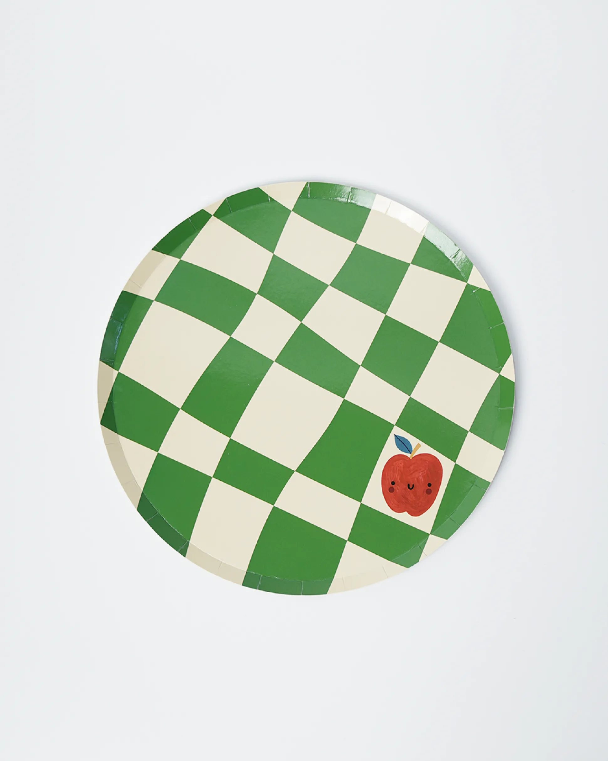 Little Chef Checkered Paper Plates, Pack of 12