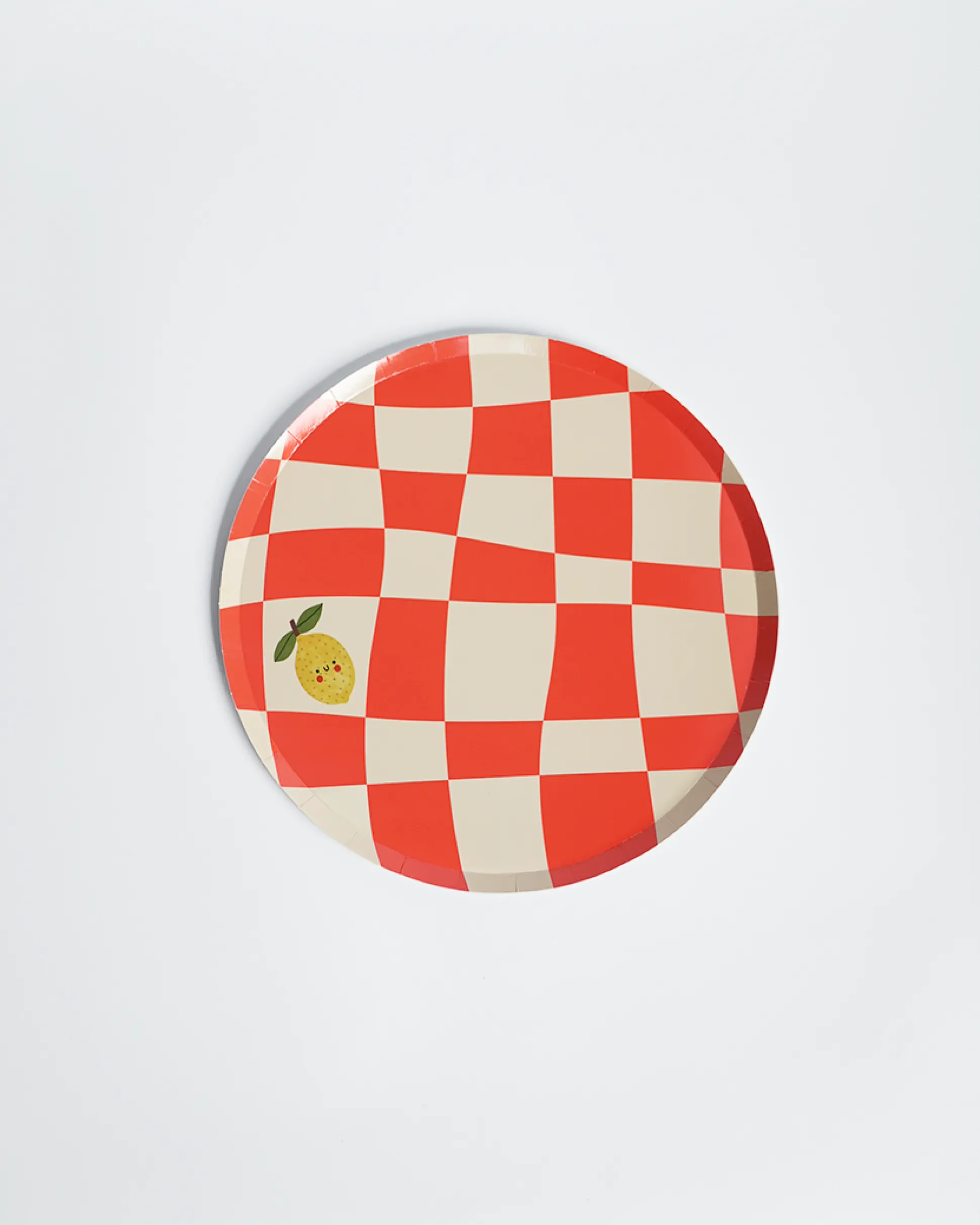 Little Chef Checkered Paper Plates, Pack of 12