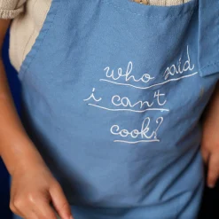 Little Chef Embroidered Linen Cooking Aprons