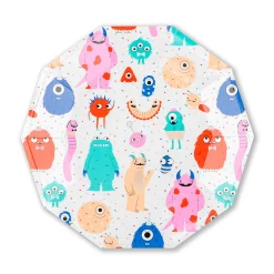 Little Monsters Large Plates, Pack of 8