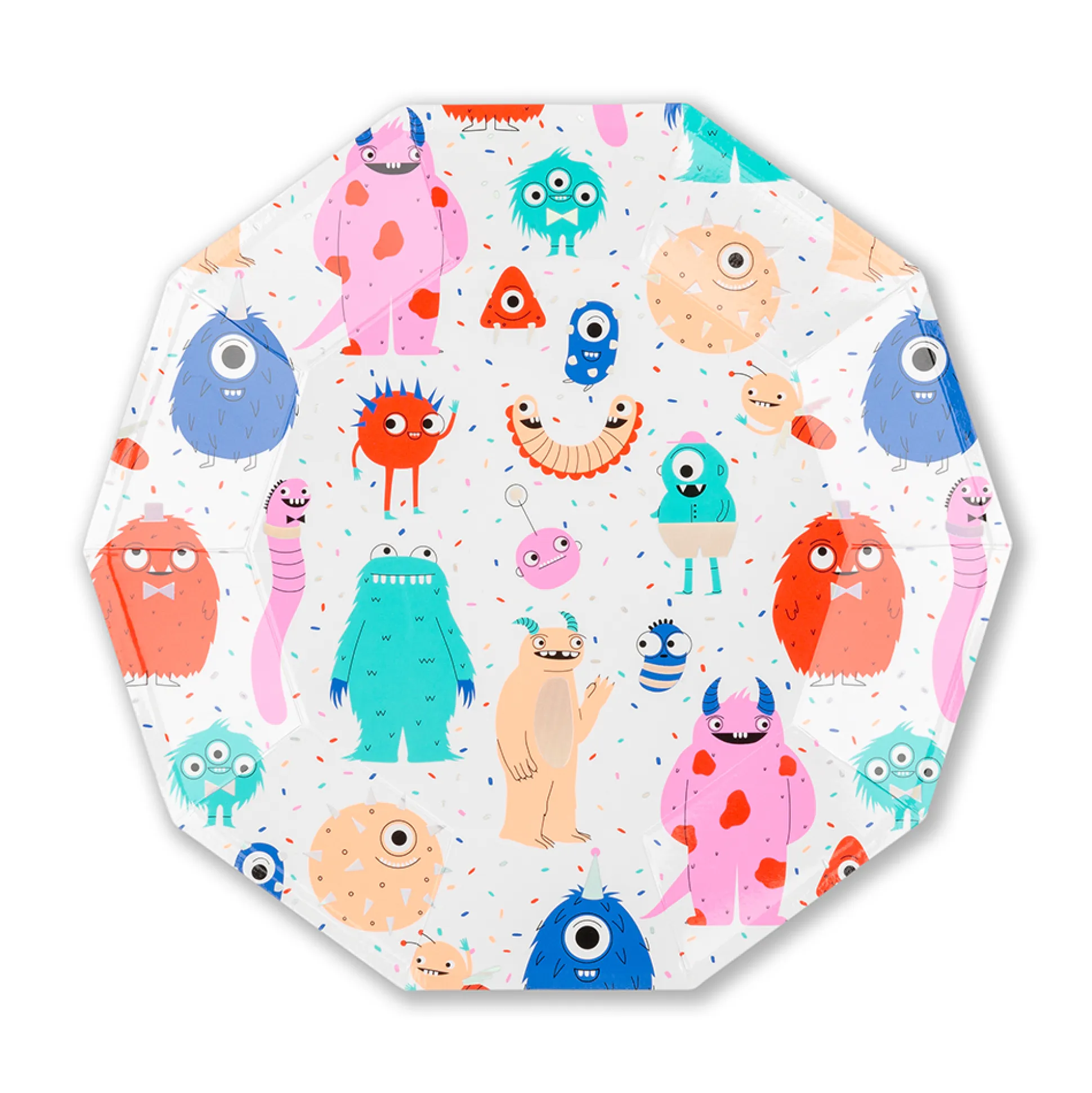 Little Monsters Large Plates, Pack of 8