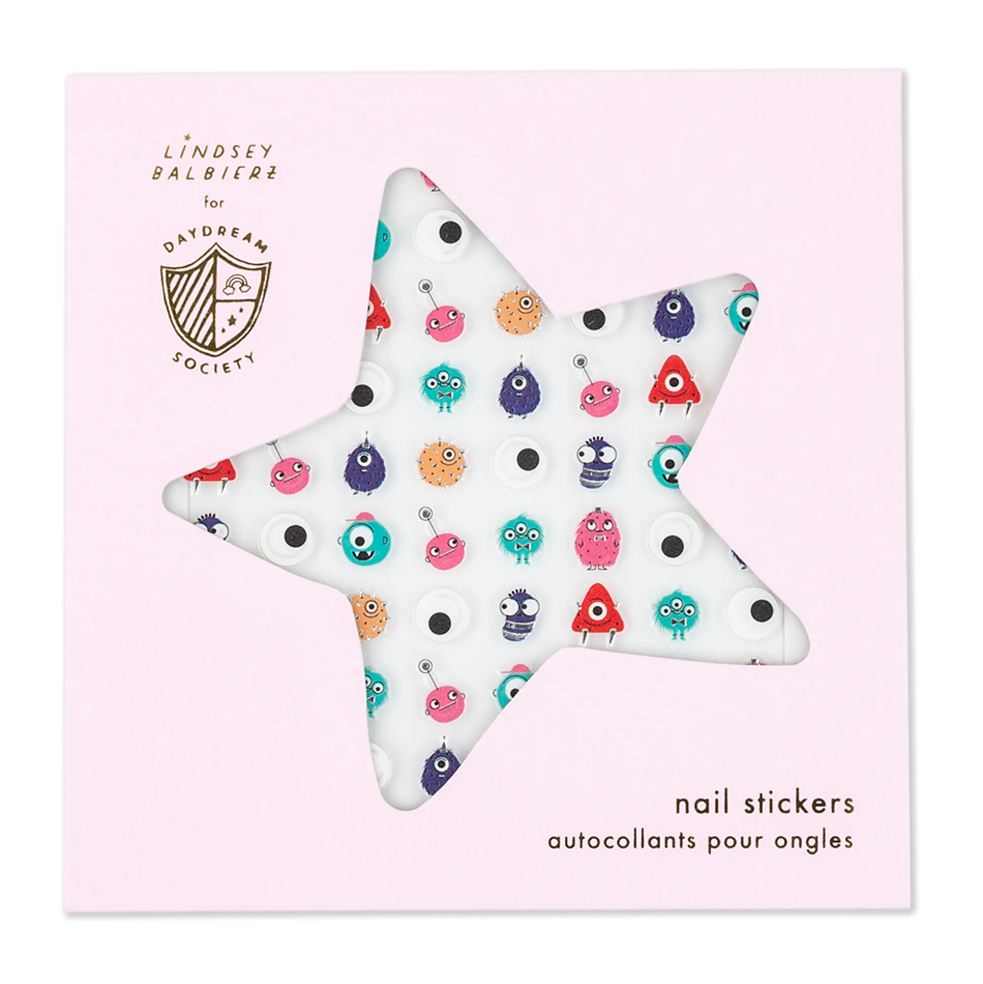 Little Monsters Nail Stickers, Pack of 100