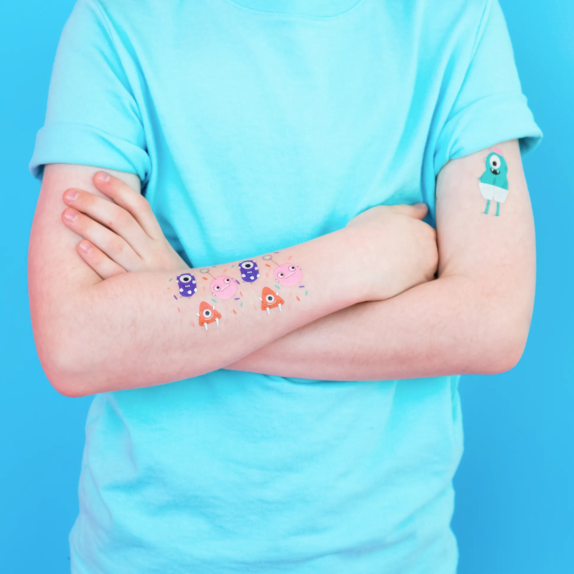 Little Monsters Temporary Tattoos, Pack of 2