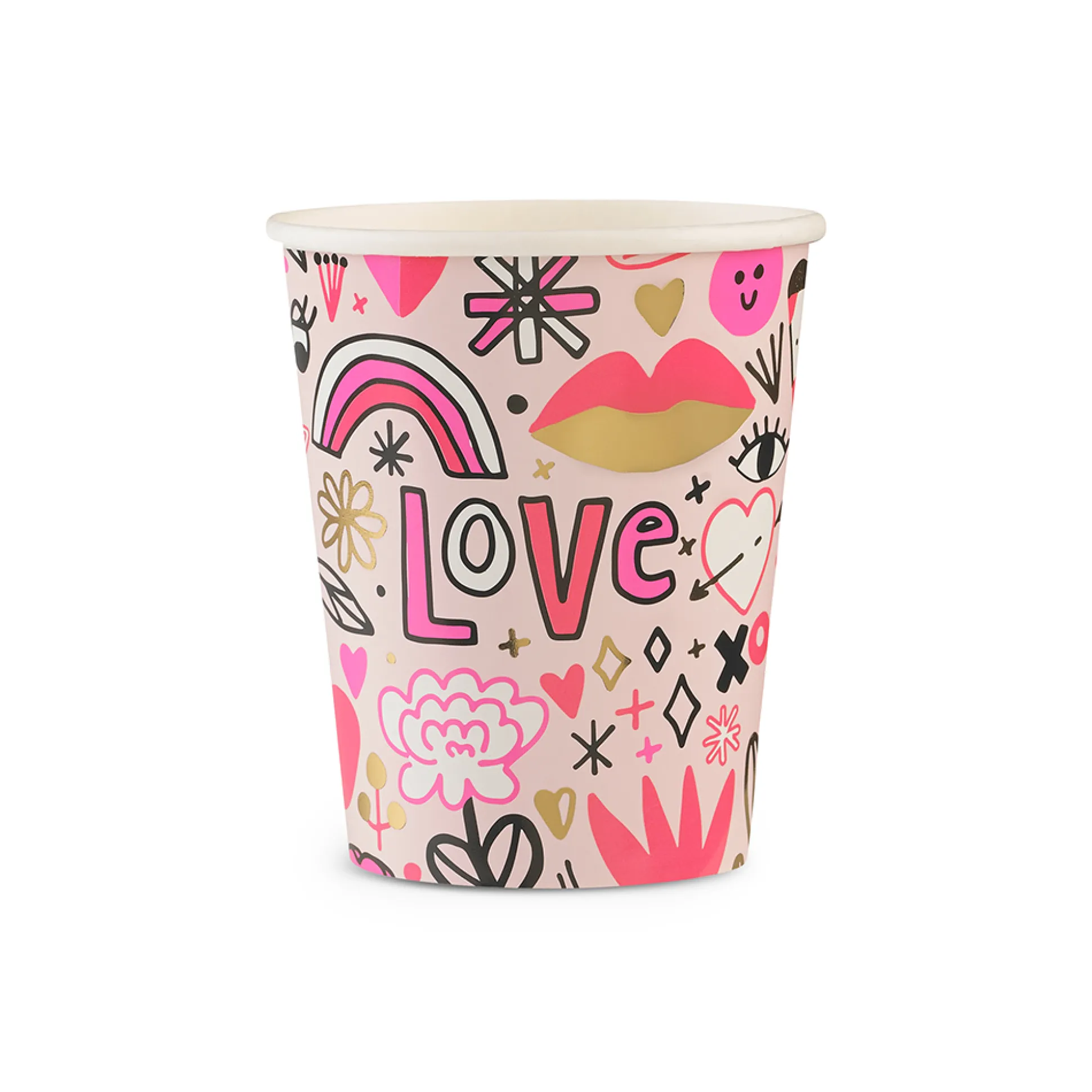Love Notes 9 oz Cups, Pack of 8