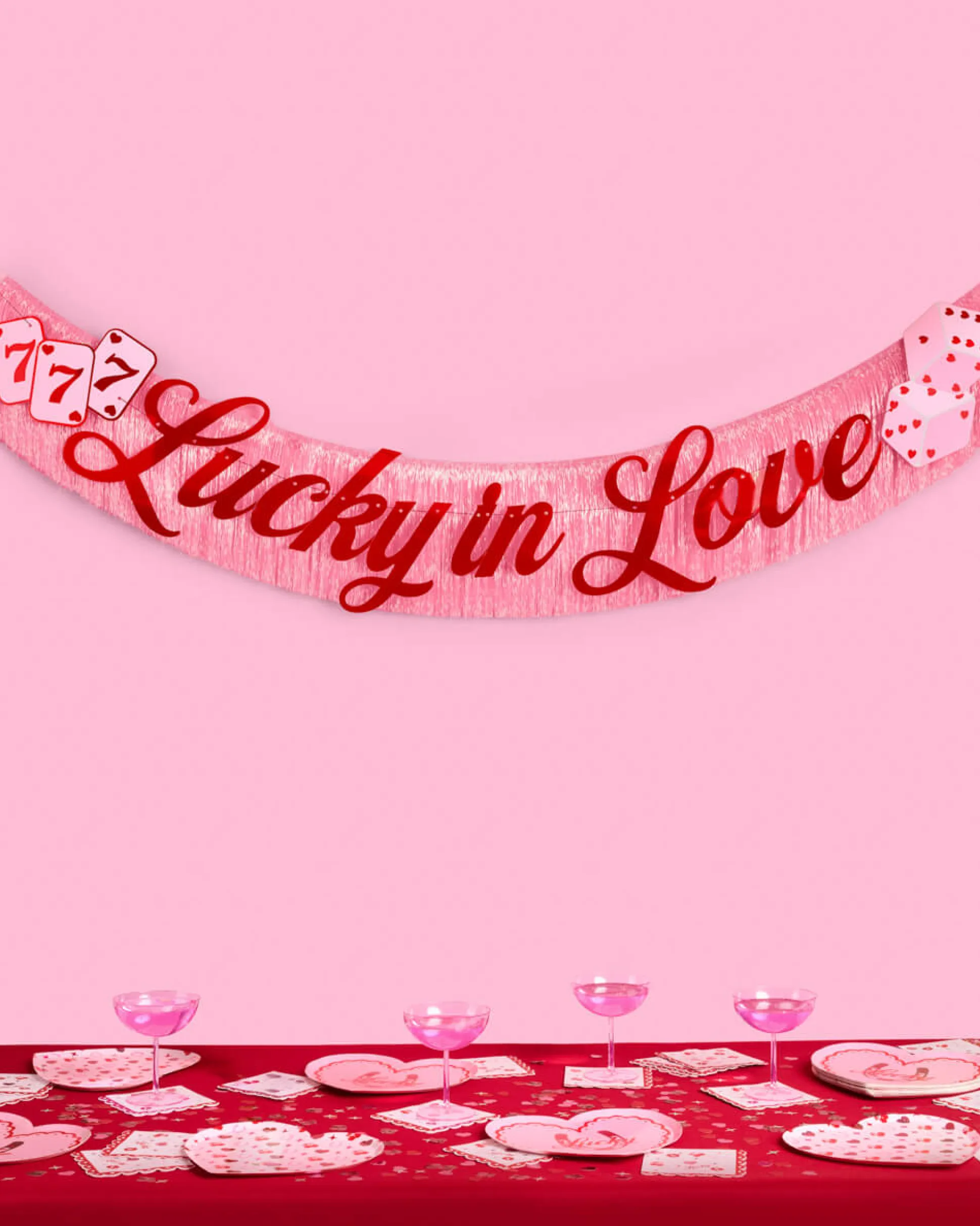 Lucky in Love Banner - two piece banner