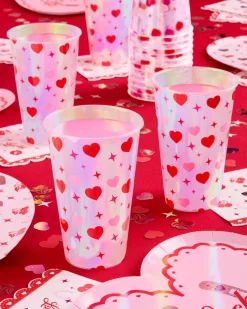 Lucky in Love Cups - 16 plastic cups