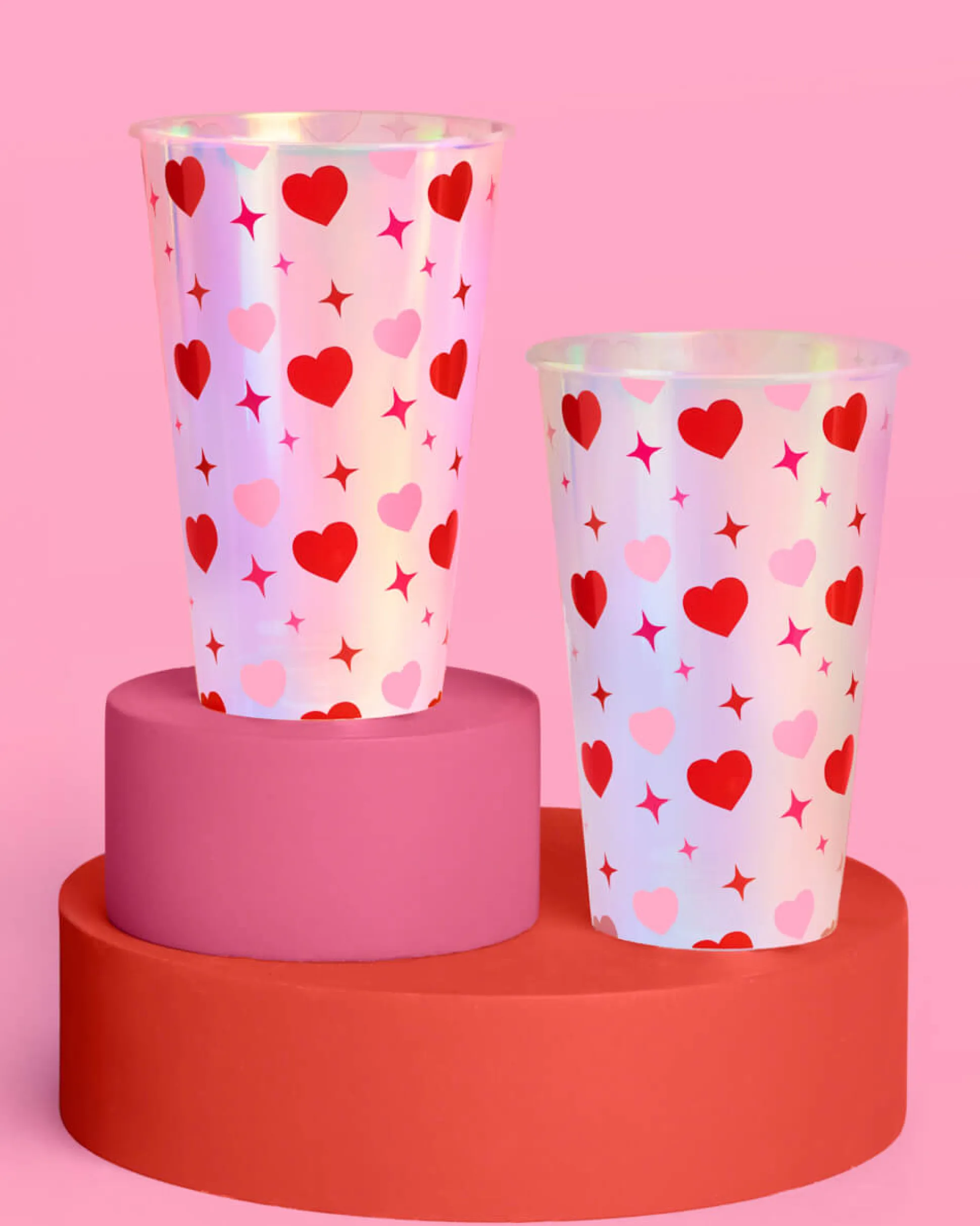 Lucky in Love Cups - 16 plastic cups