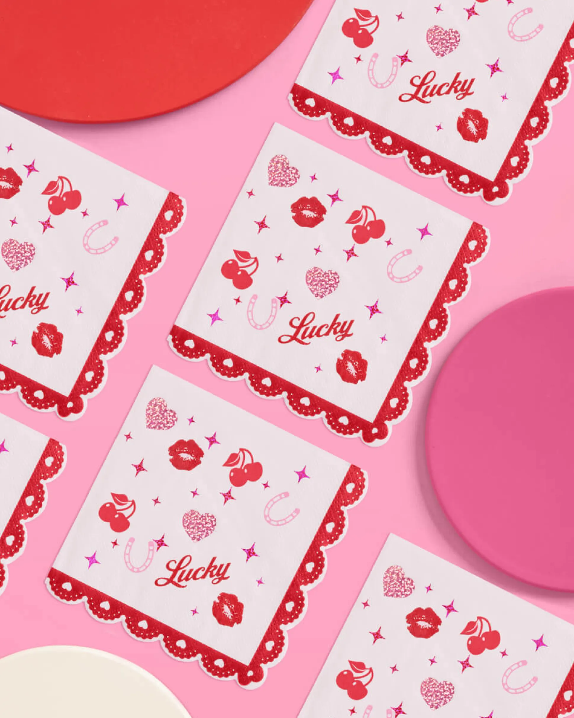 Lucky in Love Napkins - 25 paper napkins
