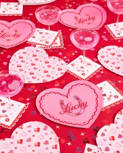 Lucky in Love Plates - 24 paper plates