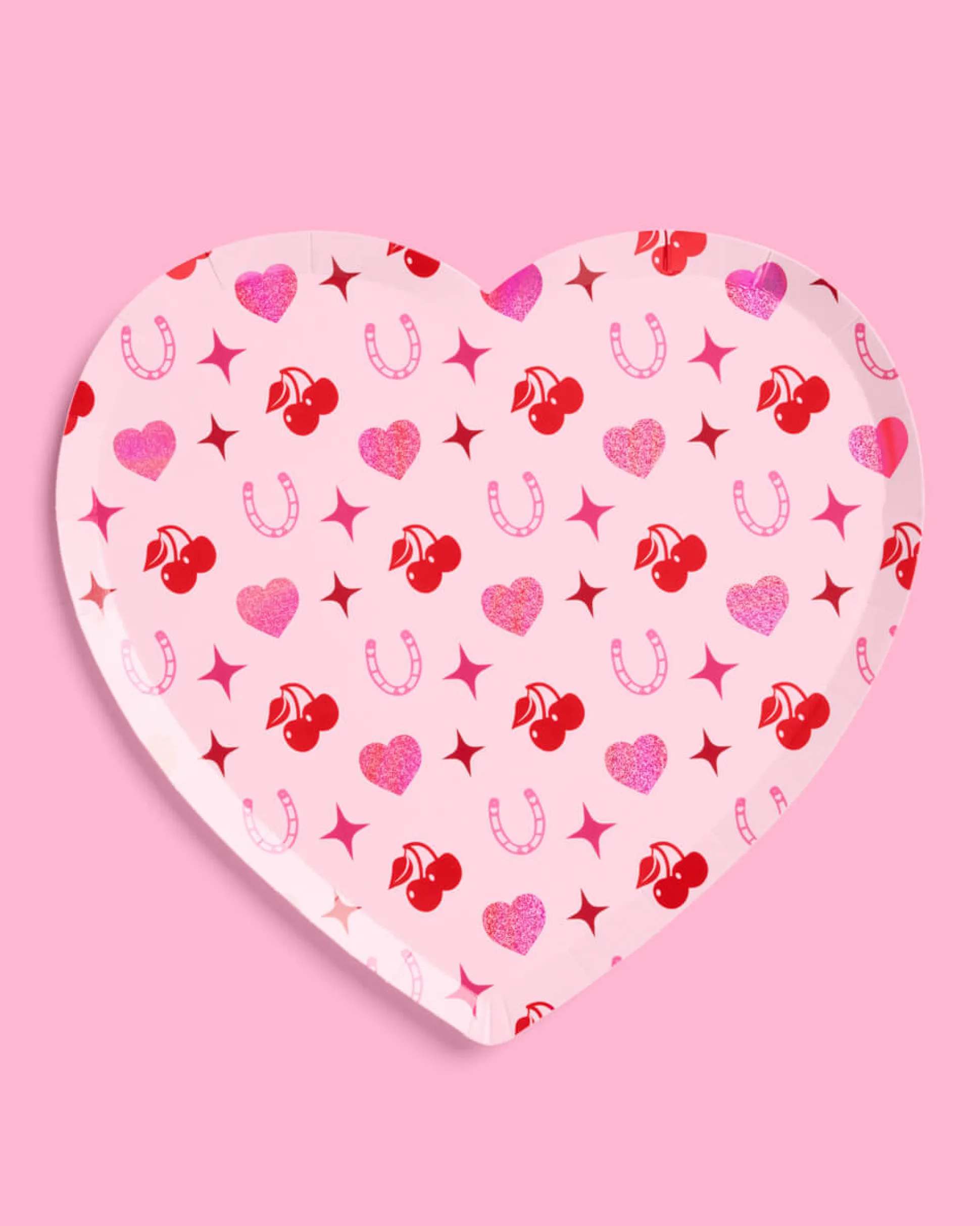 Lucky in Love Plates - 24 paper plates
