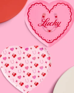 Lucky in Love Plates - 24 paper plates