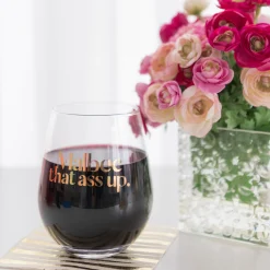 Malbec that as$$up Witty Wine Glass
