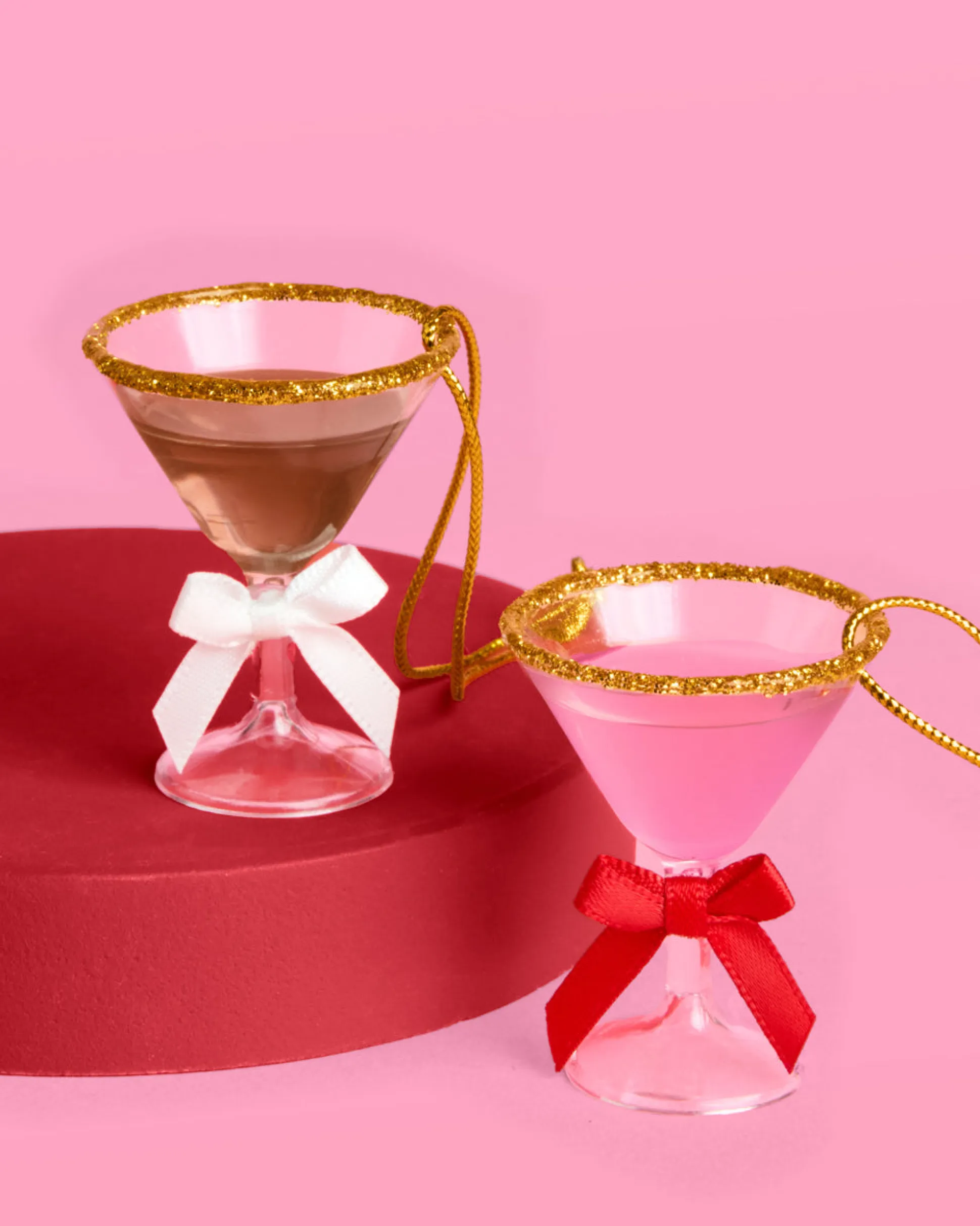 Martini Ornament Set - 6 mini martinis