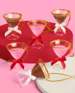Martini Ornament Set - 6 mini martinis