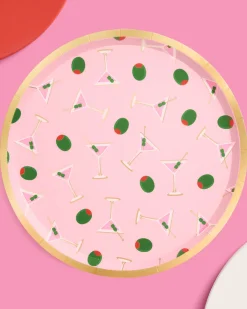 Martini Plates - 25 paper plates