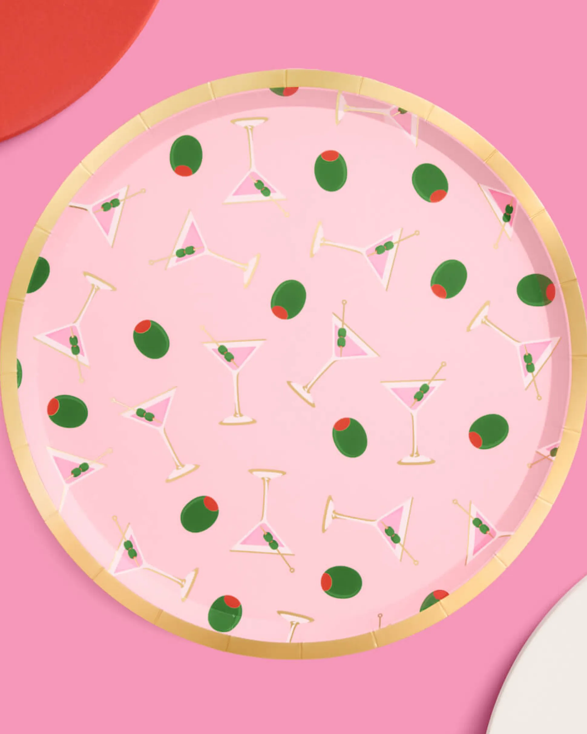 Martini Plates - 25 paper plates