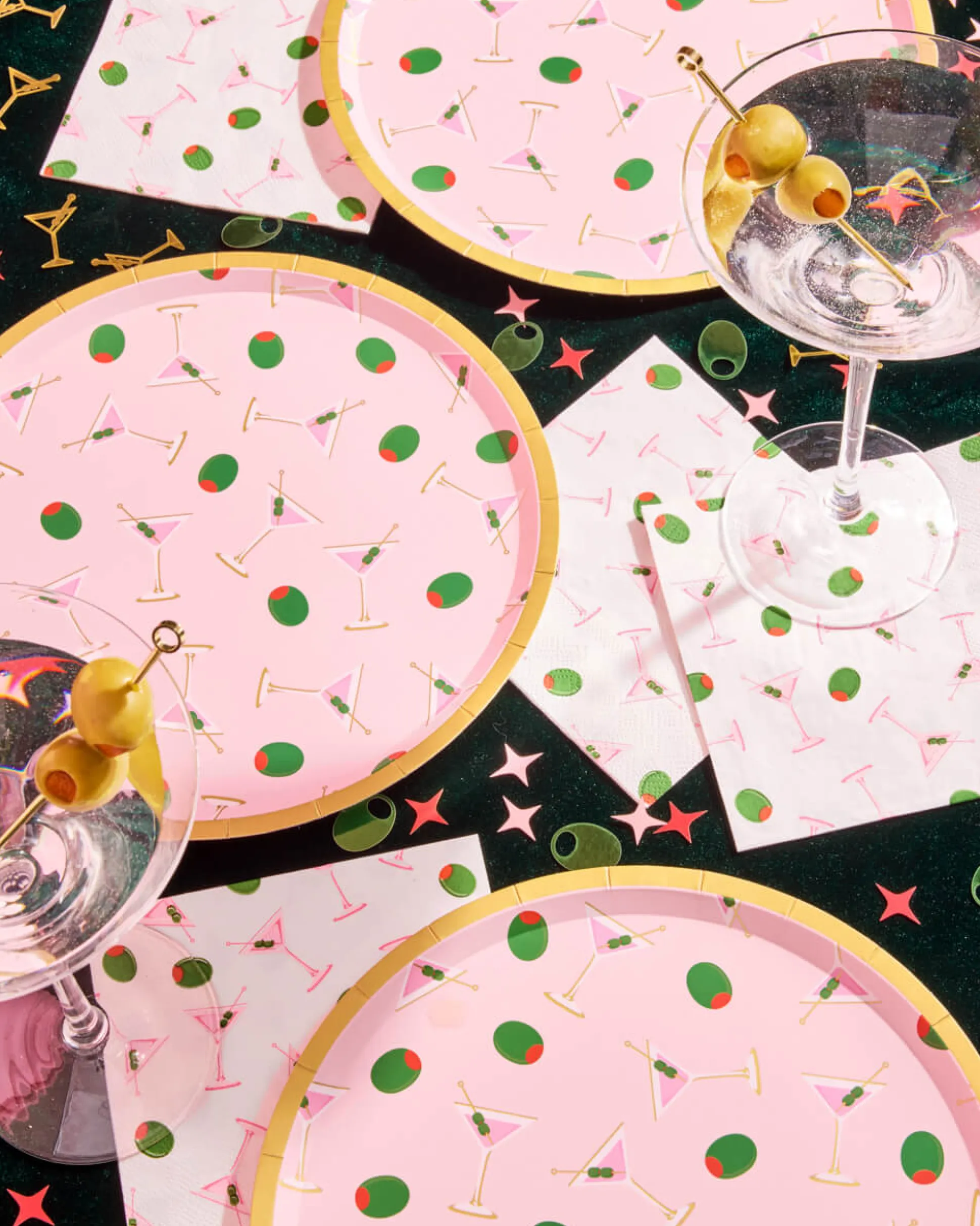 Martini Plates - 25 paper plates