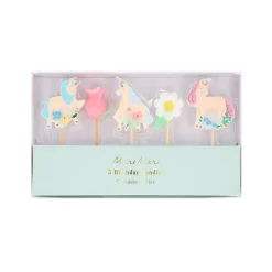 Meadow Unicorn Candles, Set of 5