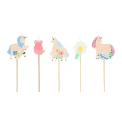 Meadow Unicorn Candles, Set of 5