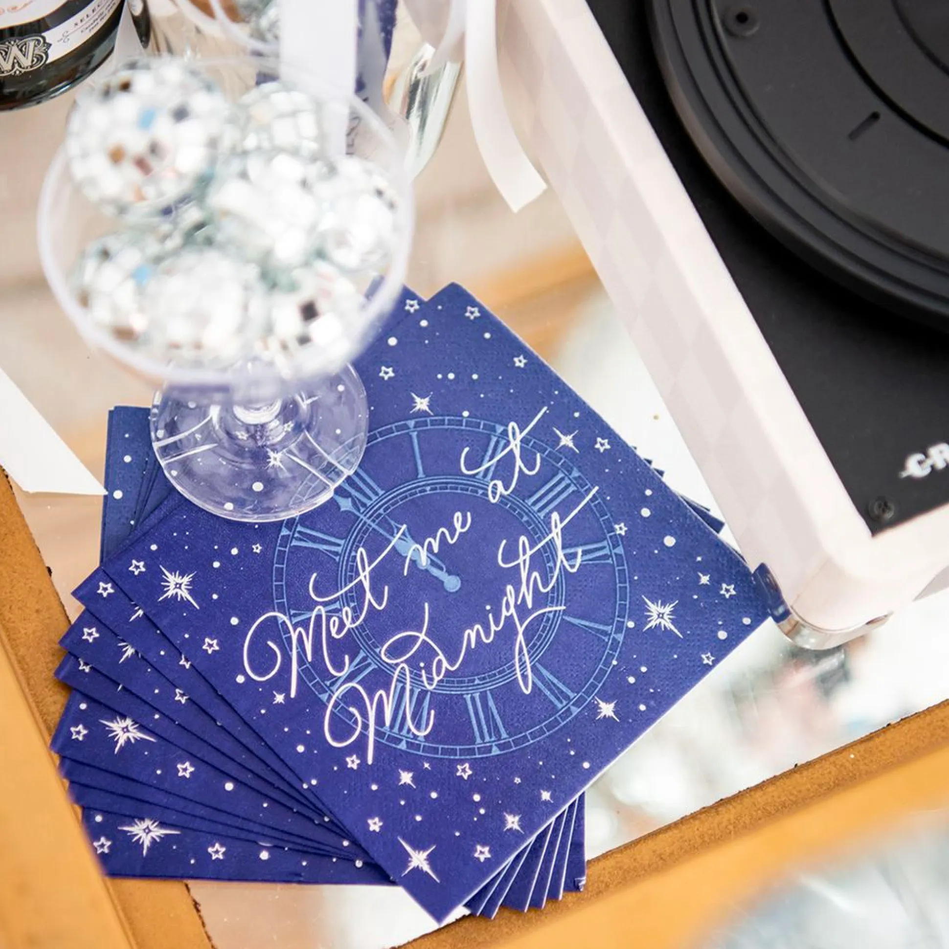 Meet Me At Midnight Cocktail Napkins, Pack of 16