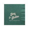 Meet Me On The Dance Floor Custom Napkin, Silver Foil
