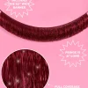 Merlot Fringe - maroon fringe banner