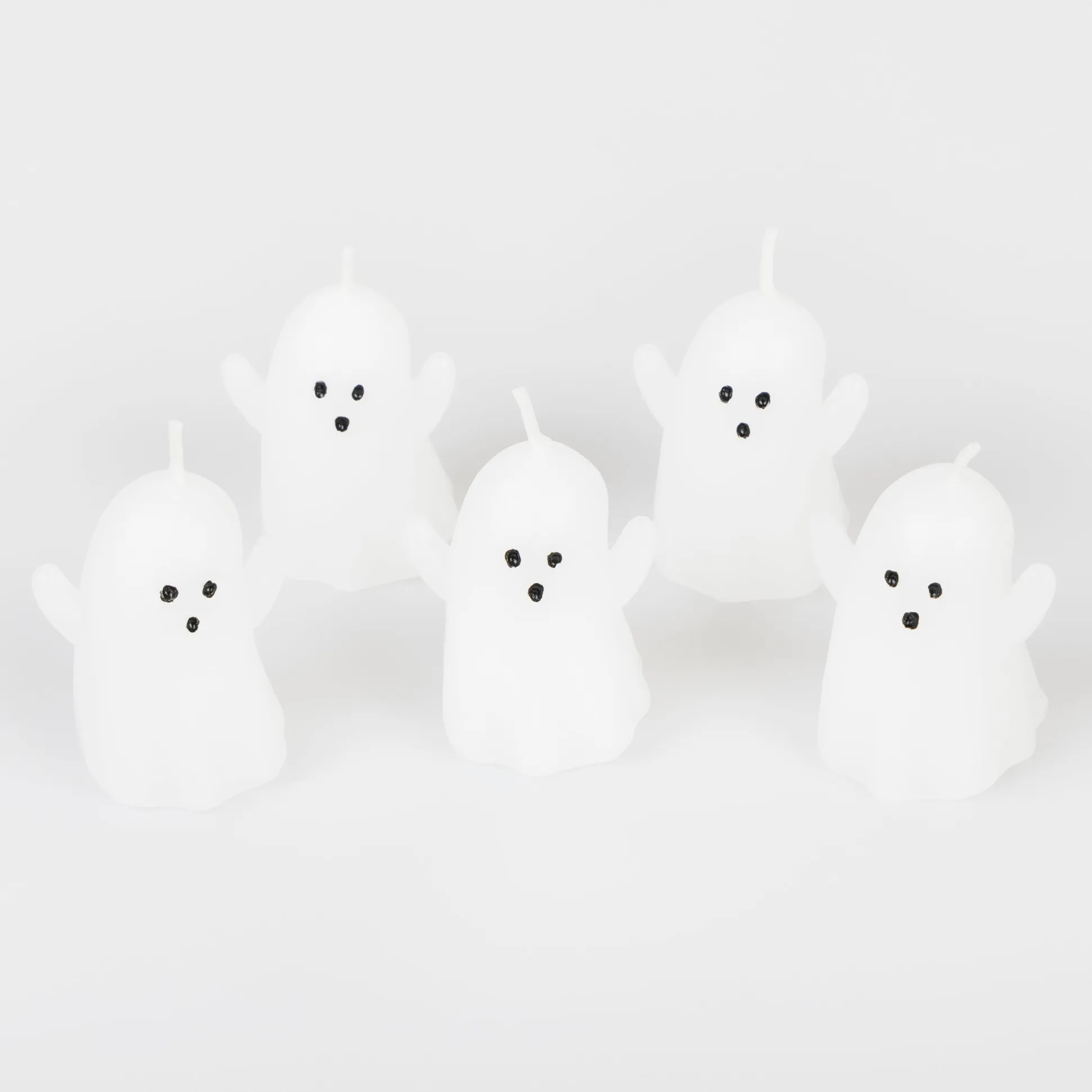 Mini Ghost Candles, Pack of 5