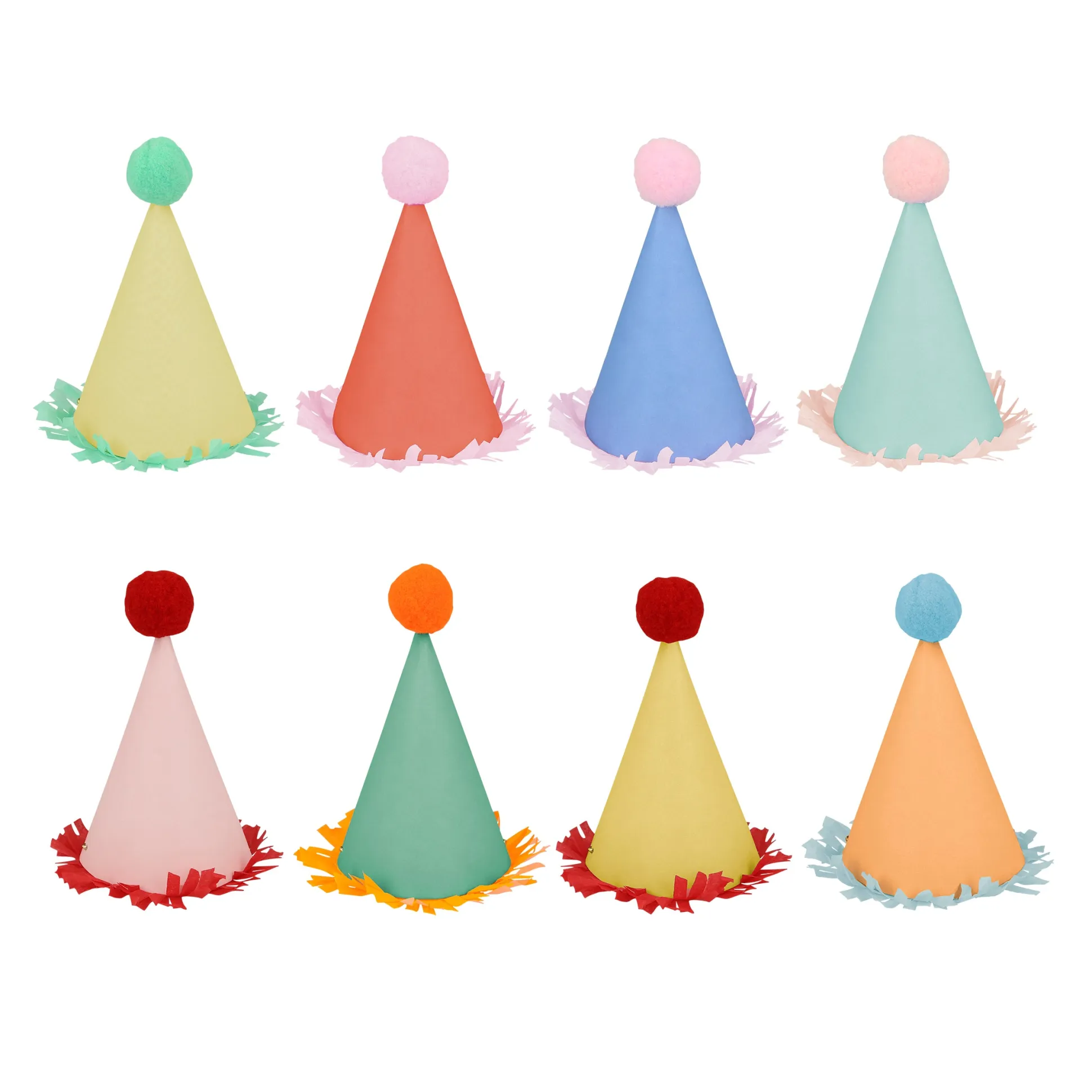 Mini Party Hats, Pack of 8