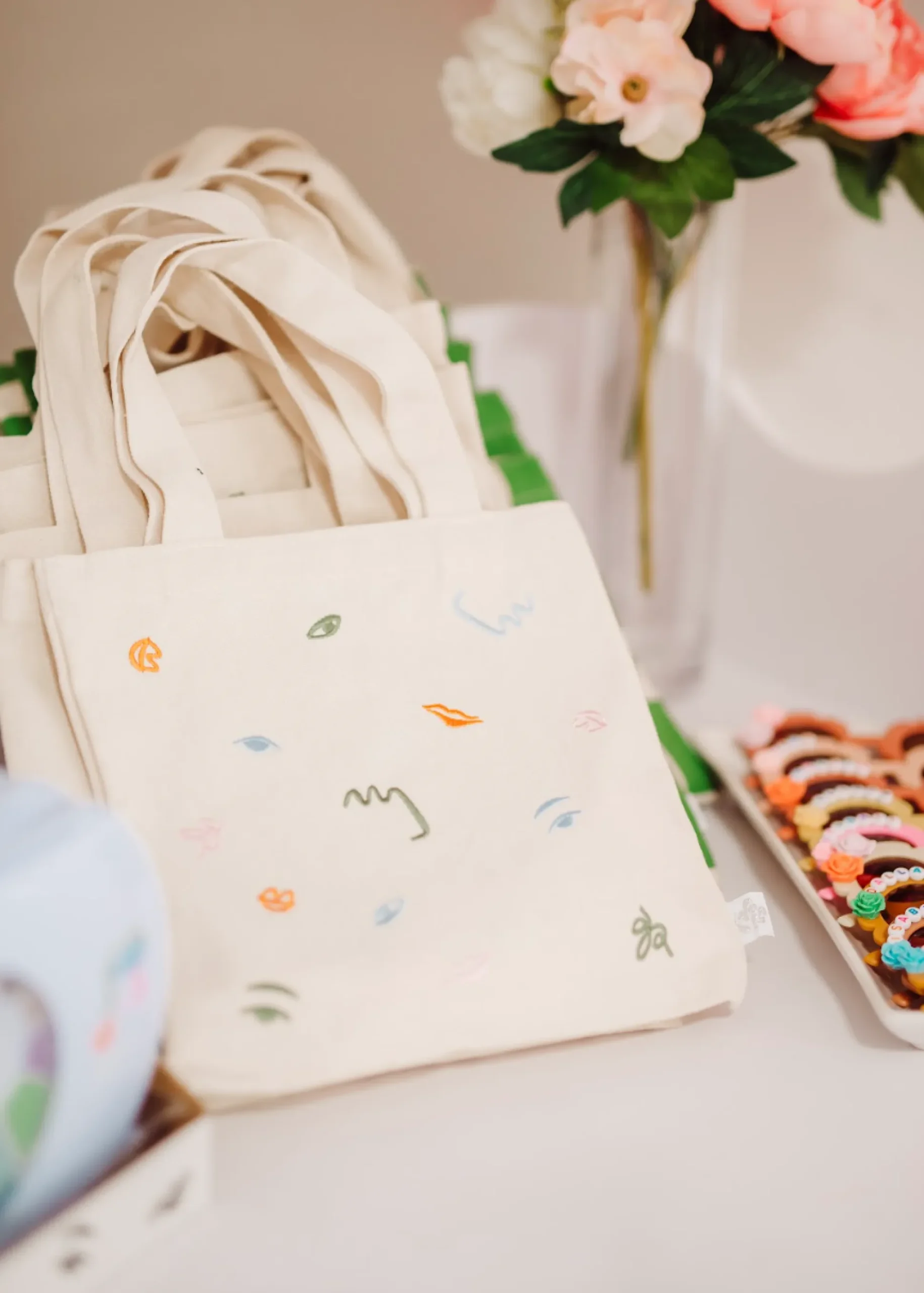 Mini Tote Bag (Art Party Theme)