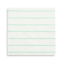 Mint Frenchie Striped Large Napkins, Pack of 16