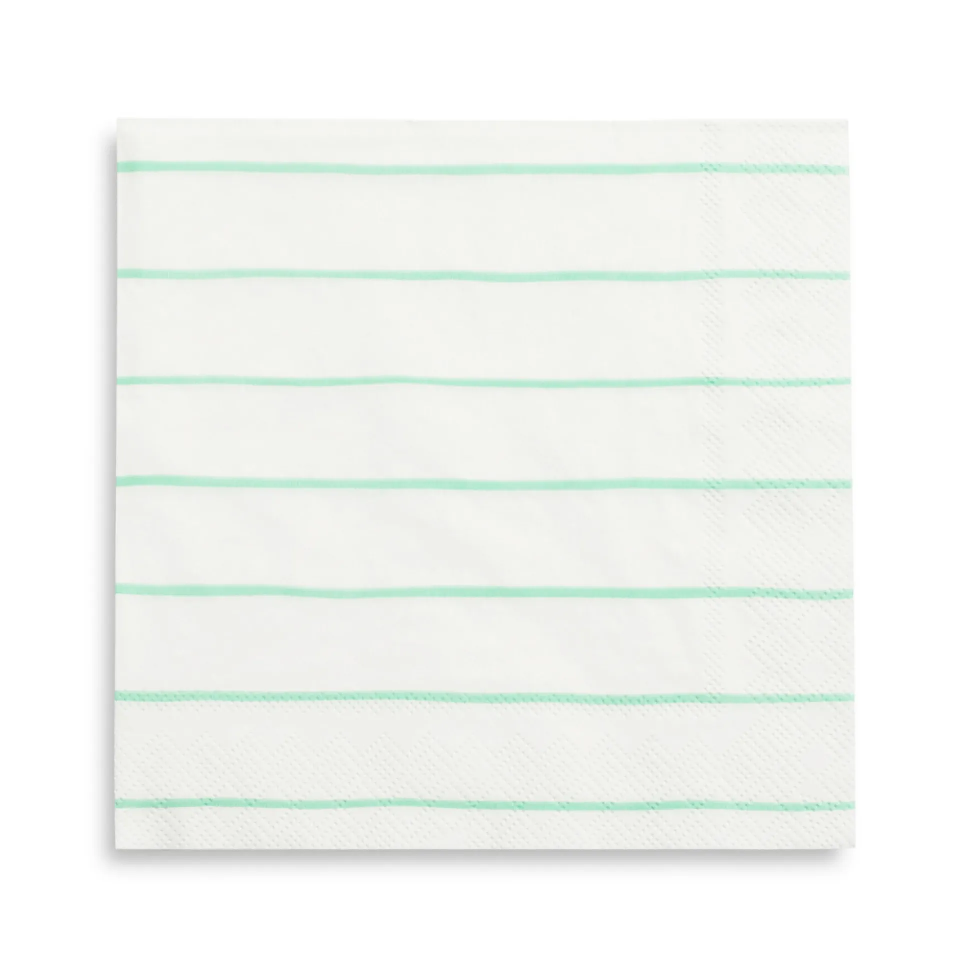 Mint Frenchie Striped Large Napkins, Pack of 16