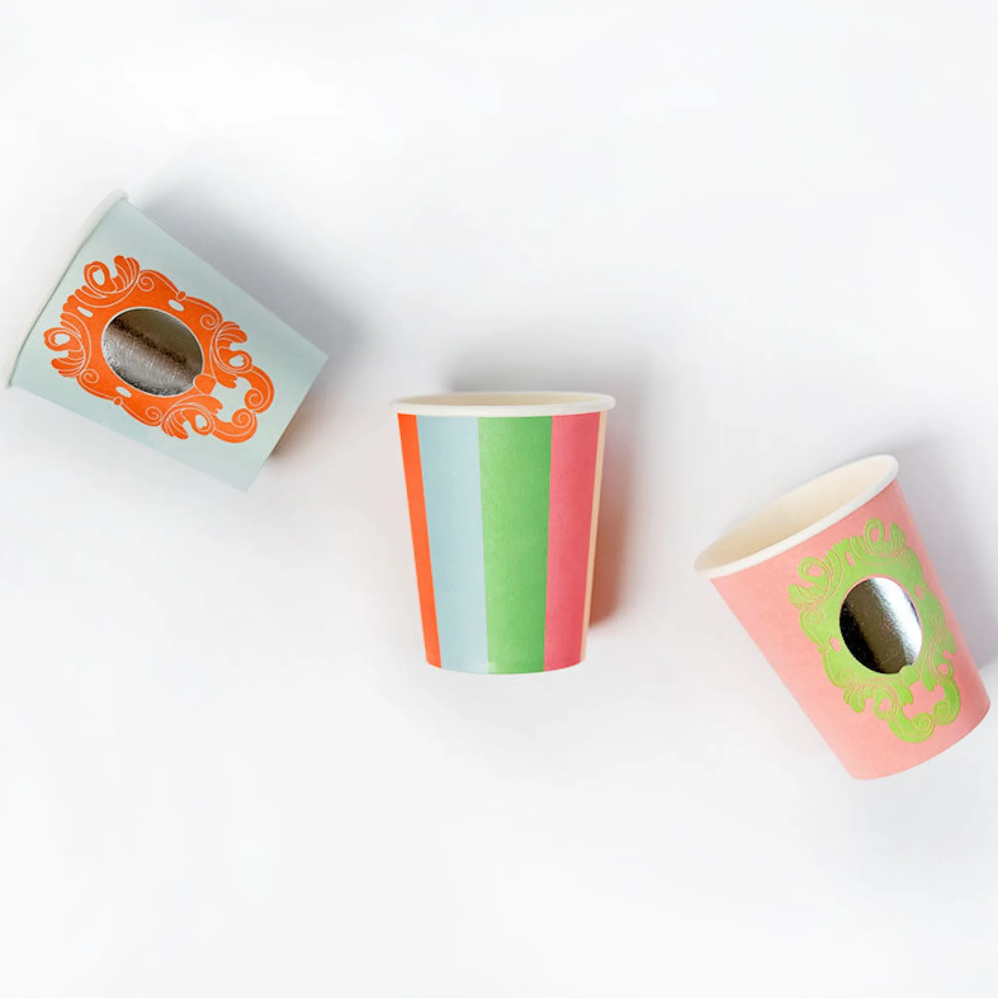 Mirror Mirror and Striped Princess Cups, Pack of 12