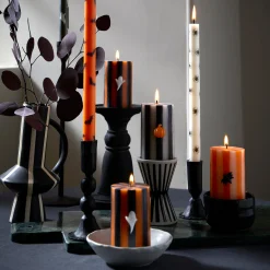 Mixed Halloween Icons Table Candles (x 6)