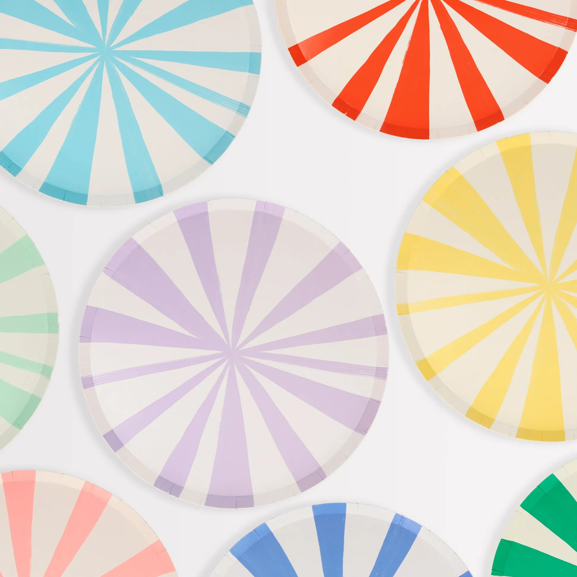Mixed Stripe Side Plates, Pack of 8
