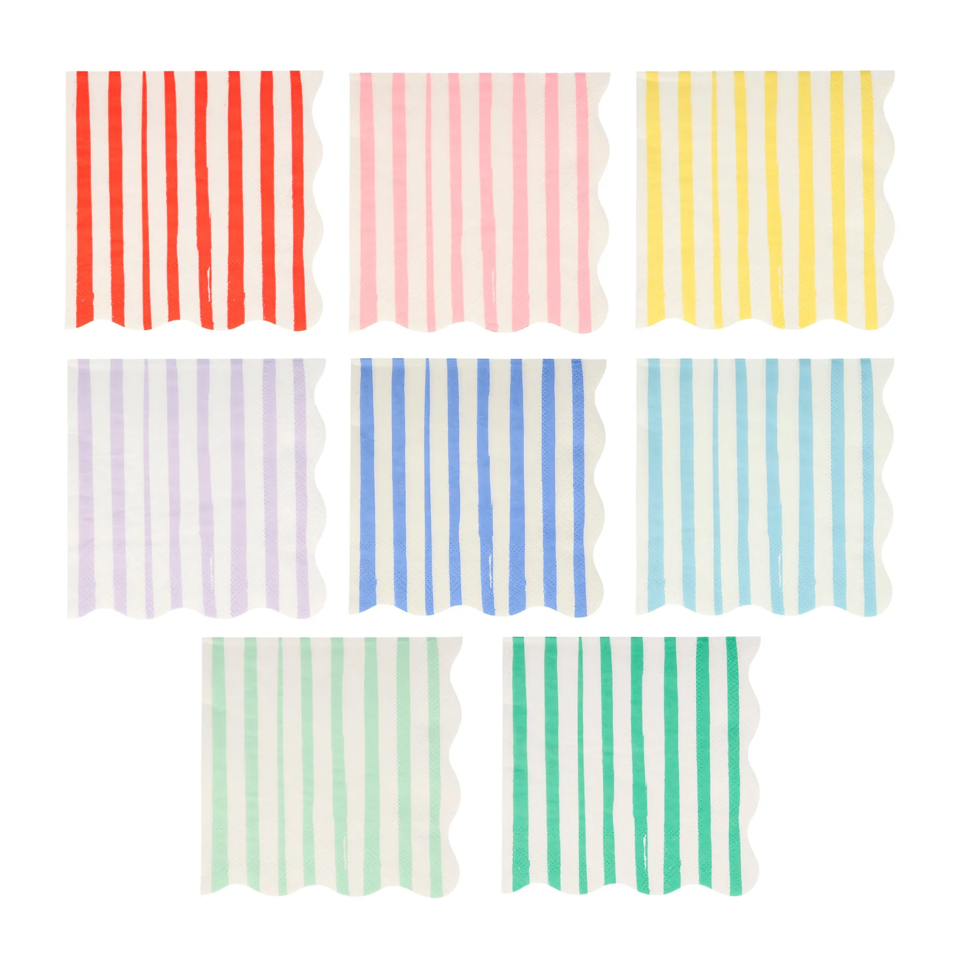 Mixed Stripe Small Napkins, Pack of 16
