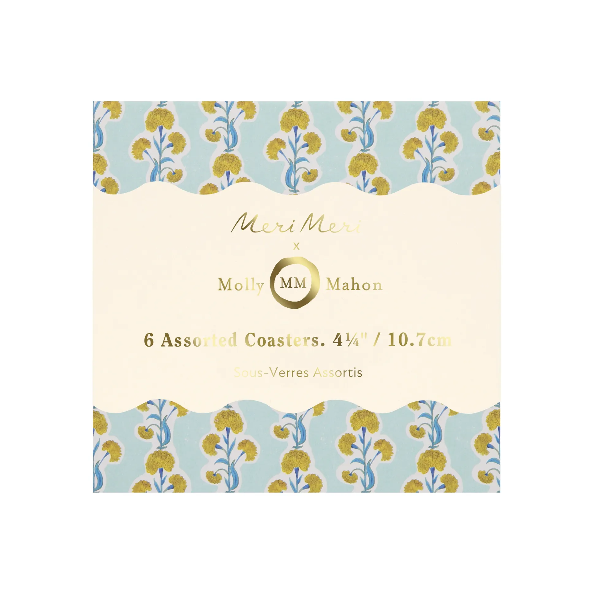 Molly Mahon x Meri Meri Coasters, Pack of 6