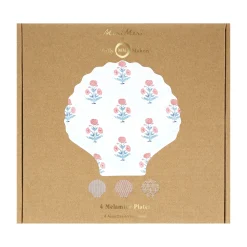 Molly Mahon x Meri Meri Reusable Shell Plates, Pack of 4