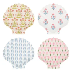 Molly Mahon x Meri Meri Reusable Shell Plates, Pack of 4