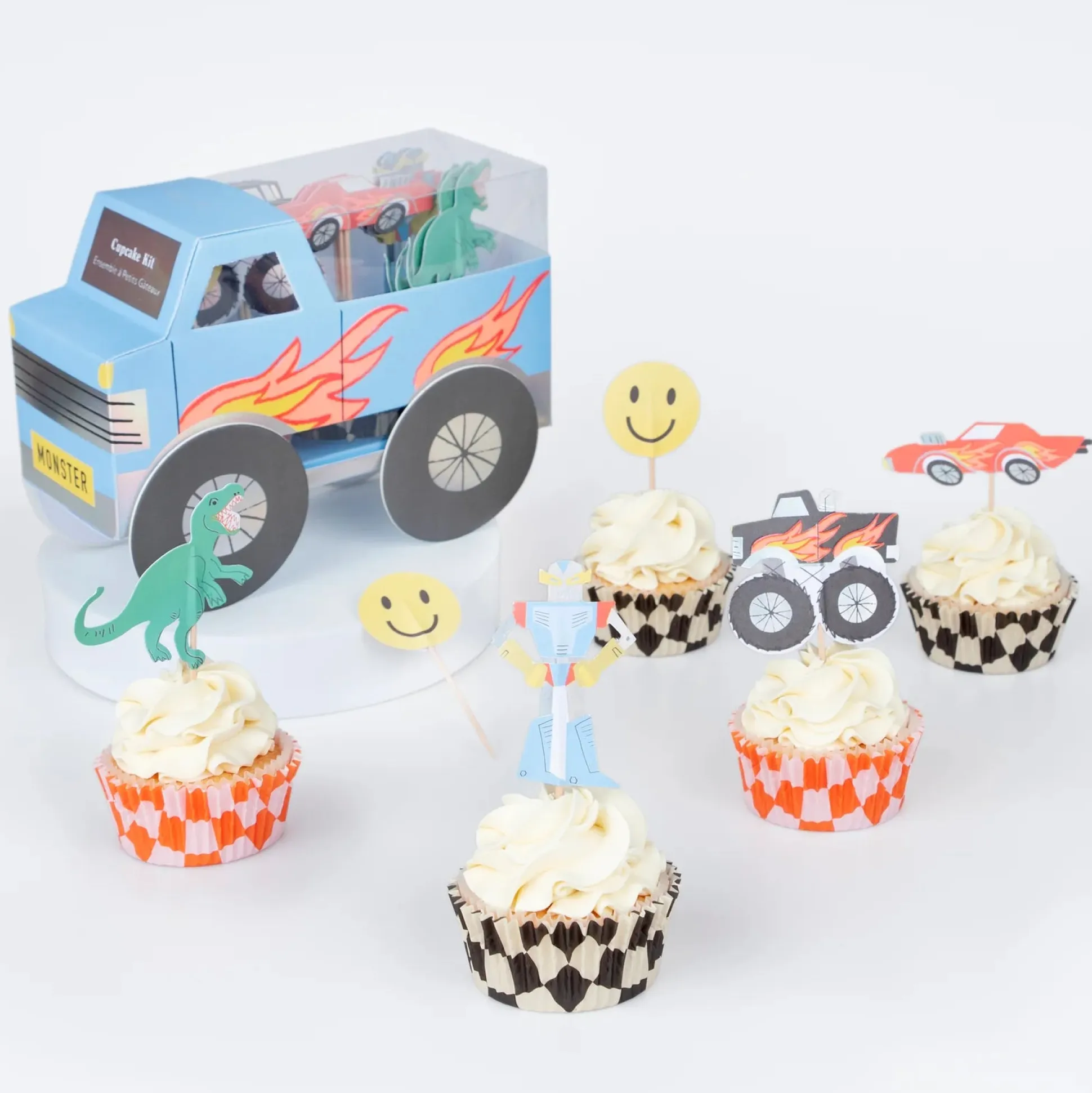 Monster Truck Cup Cake Kit, Set of 24